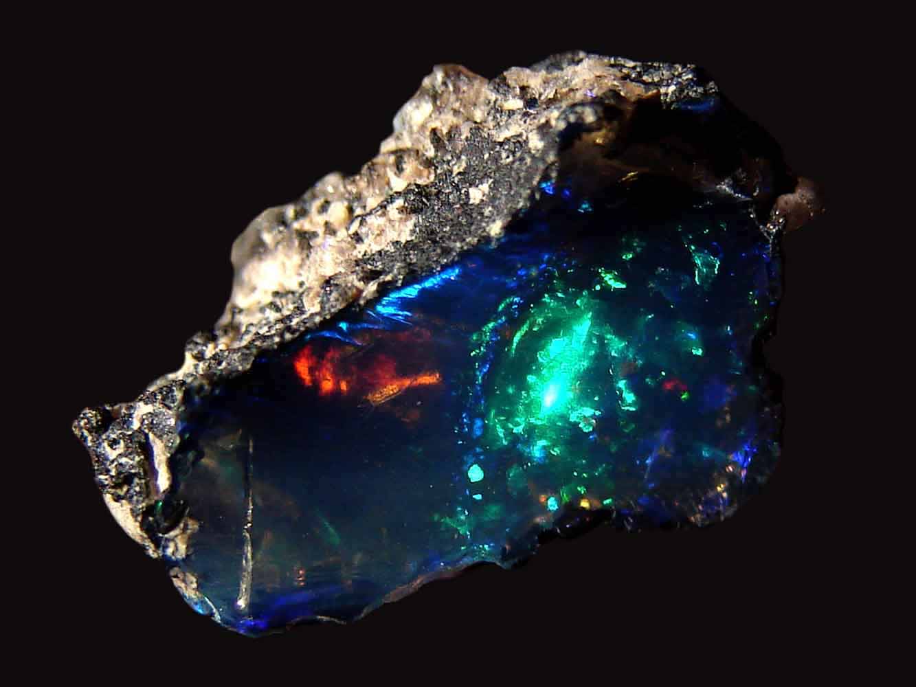 ethiopian opal geode
