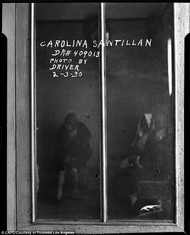 'Detail of bullet holes in screen', which is dated February 3, 1930.