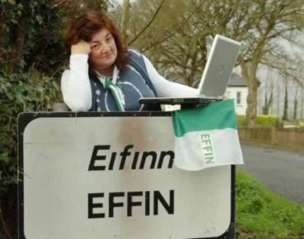EFFIN. Ann Marie Kennedy spent over a year battling to have her hometown of Effin, Ireland recognized by Facebook.