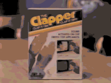 1985, The Clapper. The sound-activated electronic switch triggered the lights on or off in our homes in two handclaps. If for nothing else, the commercials were classic!