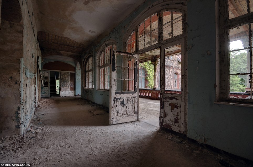 Derelict: The sanitorium eventually closed after the German reunification in 1990 and it has remained abandoned ever since.