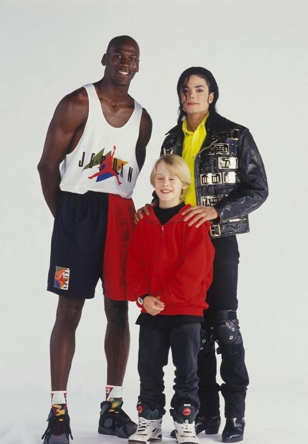 Michael Jordan, Michael Jackson, and Macaulay Culkin - 1991.