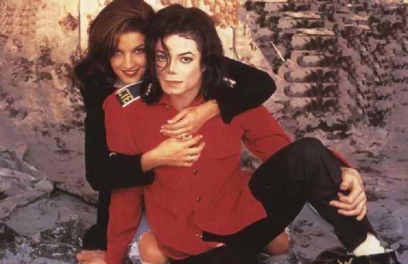 Michael Jackson and Lisa Marie Presley, wedding photo - 1994.