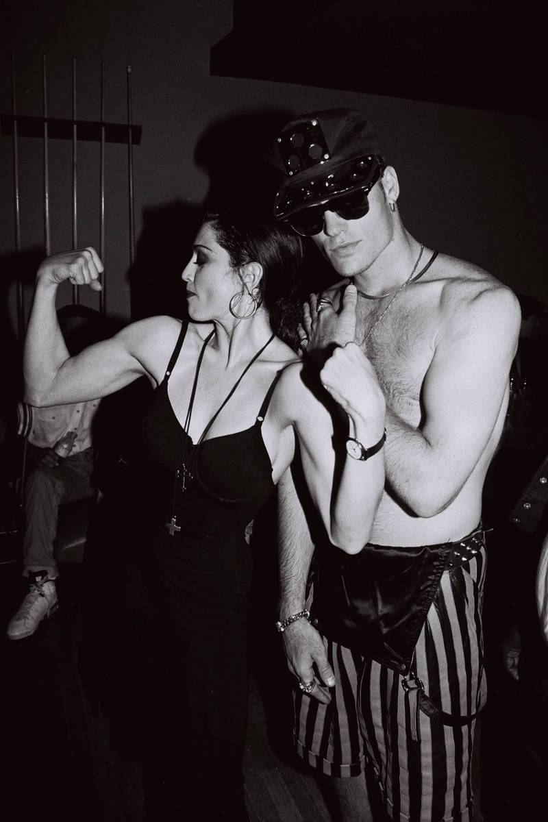 Madonna and Vanilla Ice when they were a romantic couple - 1992.