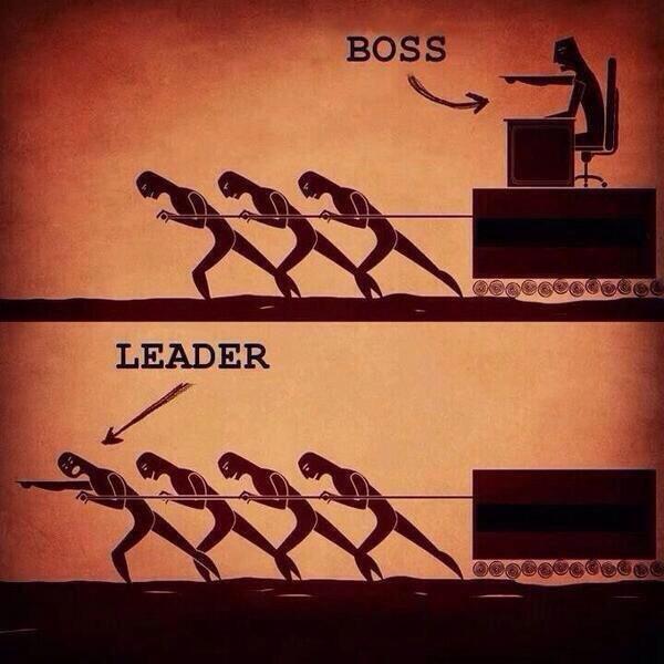 good and bad leadership - Boss Boss Leader