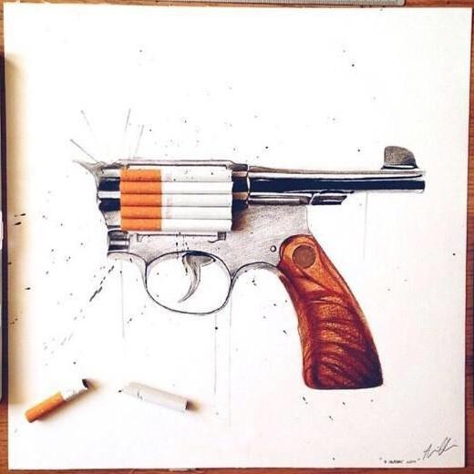 smoking kills drawings