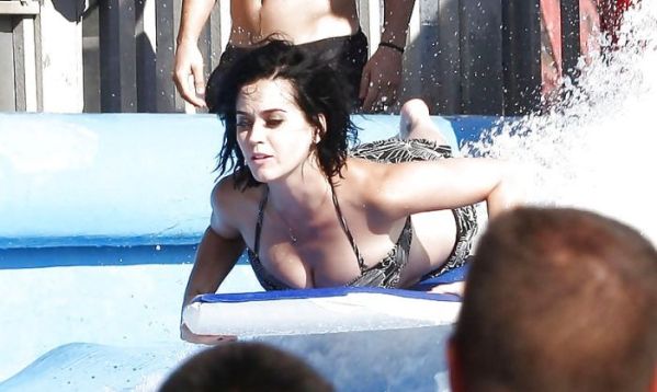 Katy Perry Loses Bikini At The Water Park