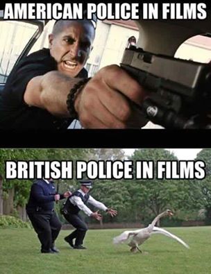 funny british - American Police In Films British Police In Films