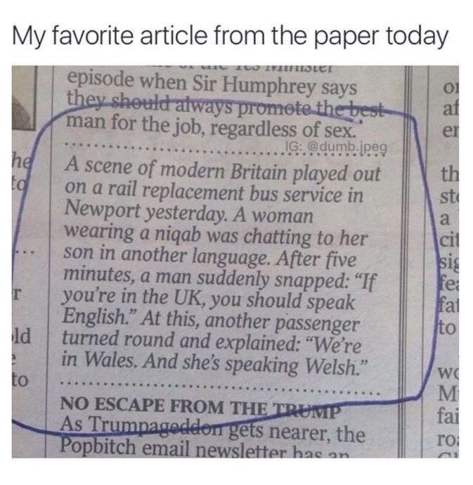sir humphrey memes - My favorite article from the paper today Suce episode when Sir Humphrey says they should always promote the best man for the job, regardless of sex. .....................Ig .jpeg A scene of modern Britain played out on a rail replacem