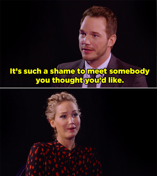 Jennifer Lawrence and Chris Pratt Roast the Sh*t Out of Each Other