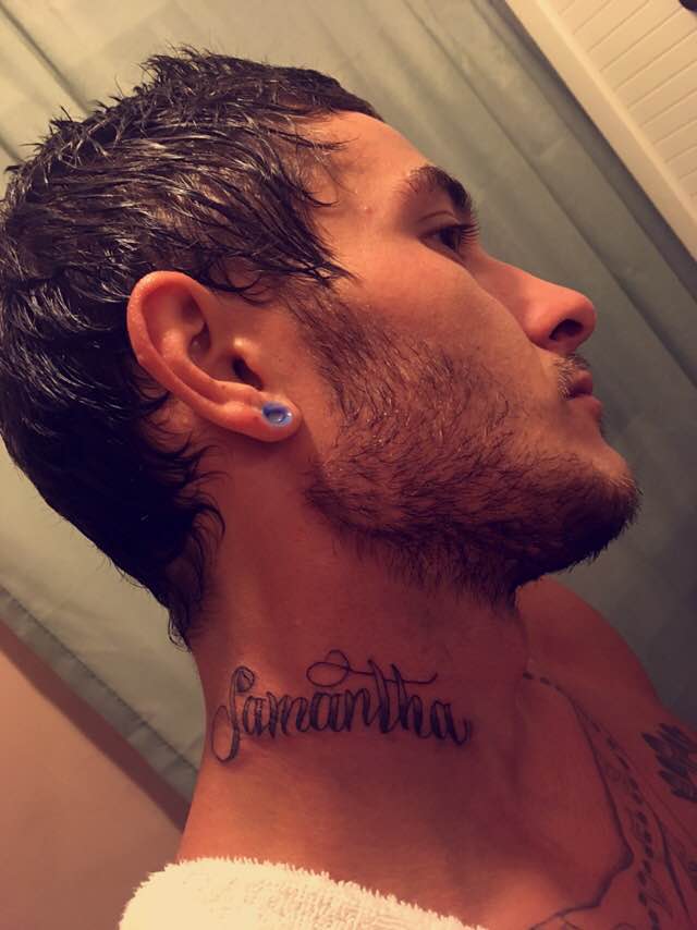 This Dude Got His Girlfriend's Name Tattooed on Neck After 4 Months of  Dating - Facepalm Gallery