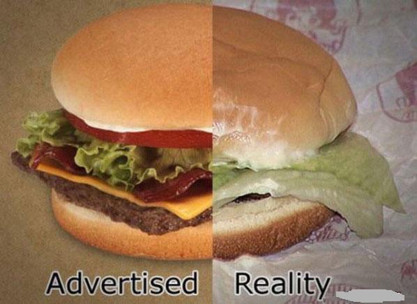 advertisement vs reality