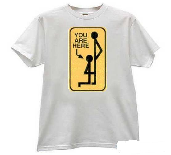 you are here t-shirt. 