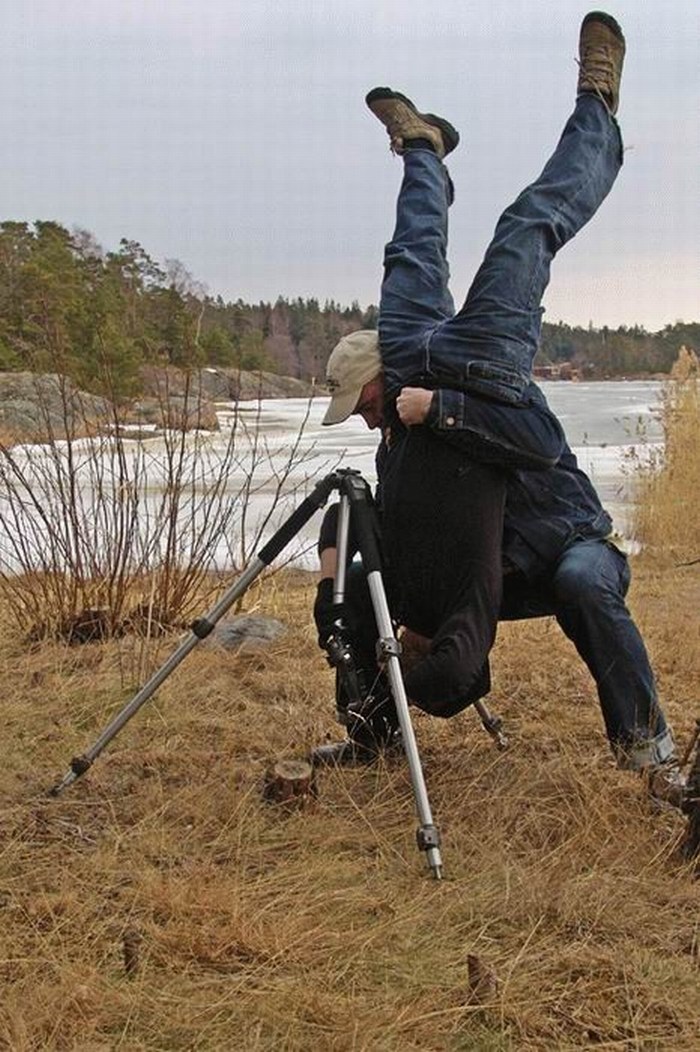 funny photographer positions