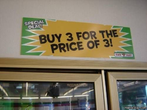 This is a special deal.