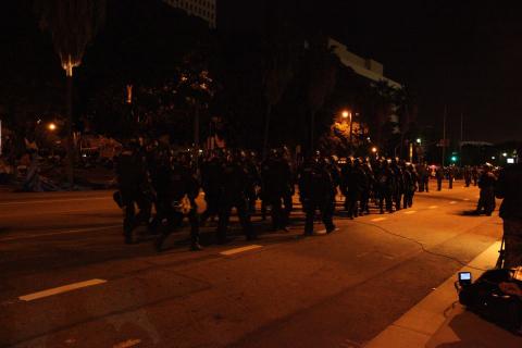 Occupy LA - Broken Up by LAPD