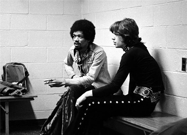 Jimi Hendrix & Mick Jagger