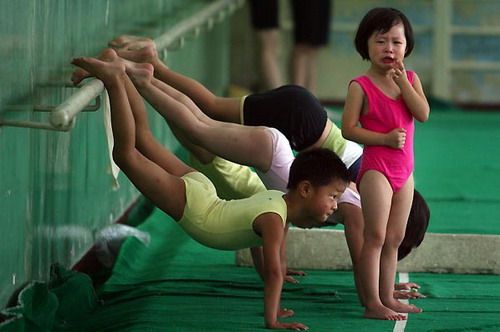 Asian Kids Training For The Olympics