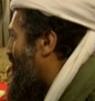 Compare the new bin laden watching himself on TV to the 2001 bin laden, it's definatly him!