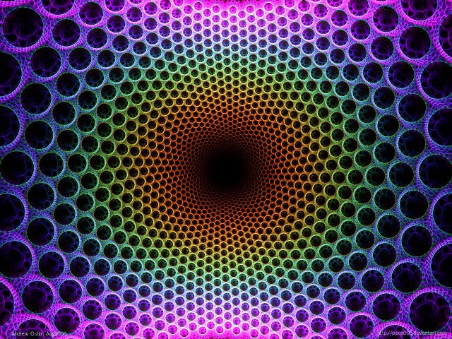 Very trippy graphic of a circles pattern