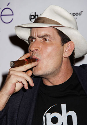 "SMILE" shots from Charlie Sheen