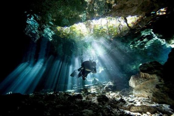 Cave diving in Hawaii