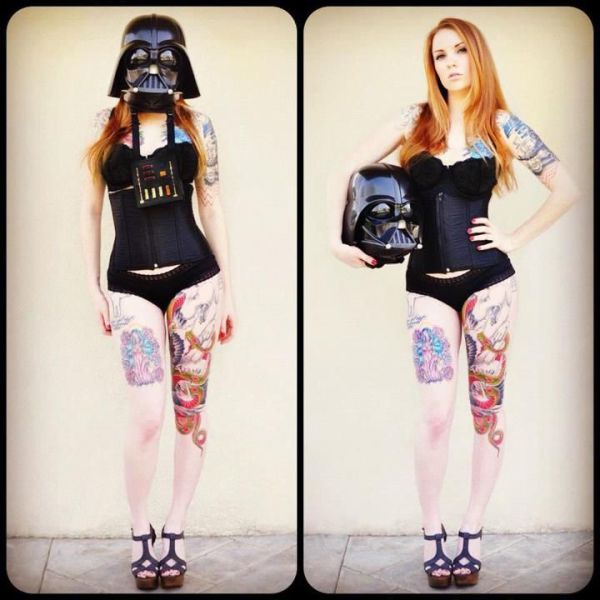 Strawberry Blonde Tattooed Darth Vedar Picture Ebaum S World