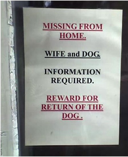 Funny Lost And Found Missing Posters