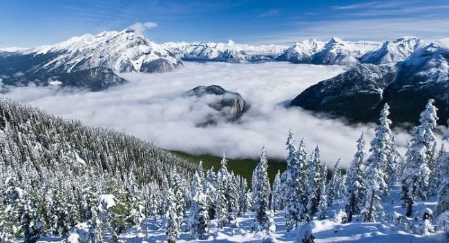 Beautiful Snowy Mountains