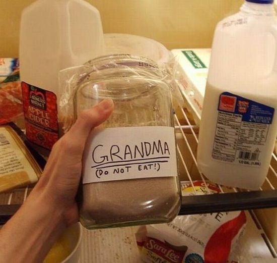 random pic ashes of grandma - Grandma Do Not Eat! Saraee