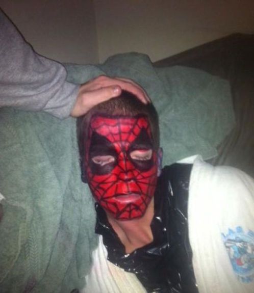 random pic drunk spiderman
