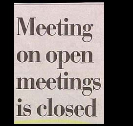 ringier - Meeting on open meetings is closed