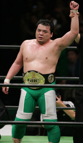 Mitsuharu Misawa (June 18, 1962 - June 13, 2009) was a Japanese professional wrestler. He made his professional debut on August 21, 1981 for All Japan Pro Wrestling. From 1984 until 1990, Misawa wrestled as the second generation Tiger Mask, as All Japan Pro Wrestling had purchased the rights of the Tiger Mask gimmick from New Japan Pro Wrestling.