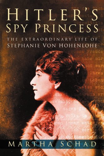 Princess Stephanie Julianne von Hohenlohe (16 September 1891 - 13 June 1972) was a member of a German princely family by marriage and a close friend of Adolf Hitler who spied for Nazi Germany. A 1941 memo to President Franklin D. Roosevelt described her as extremely intelligent, dangerous and clever, claiming that as a spy she was worse than ten thousand men. 