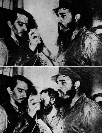 1968: After a fight between Fidele Castro and Karlos Frank, Karlos disappeared from the photo. 
