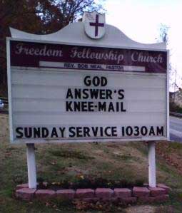 Hilarious Church Billboards