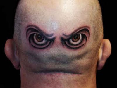 Cool Bald Head Tattoos