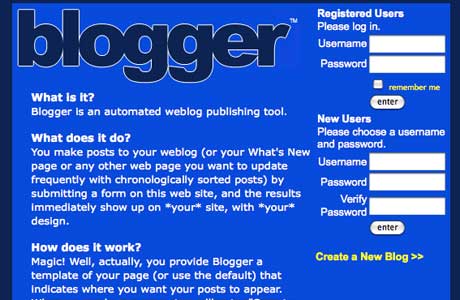 Blogger.com 1999