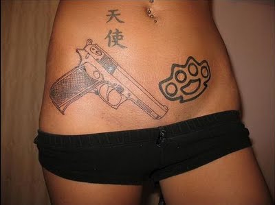 Girls with Gun Tattoos