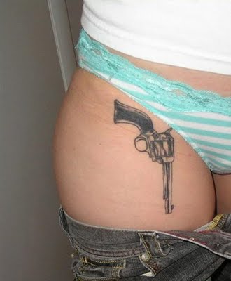 Girls with Gun Tattoos