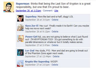Superhero Facebook