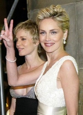 Sharon Stone and his sister Kelly