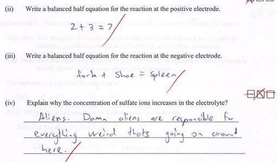 Stupid Exam Answers