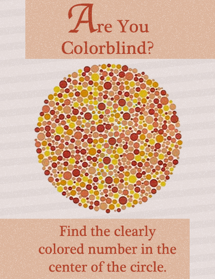 Are you colorblind?