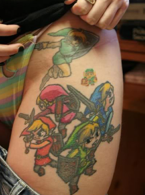 Hot Chicks with Zelda Tattoos