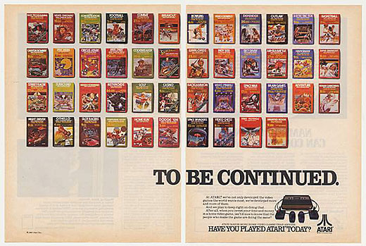 Vintage game system ads
