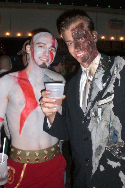 Me as two face from hanging out with God of War