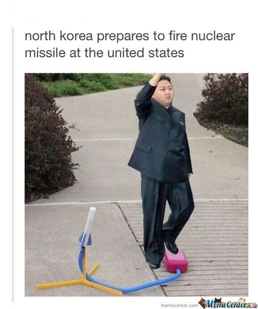 north korea nuke meme - north korea prepares to fire nuclear missile at the united states memecenter.com Mame Center