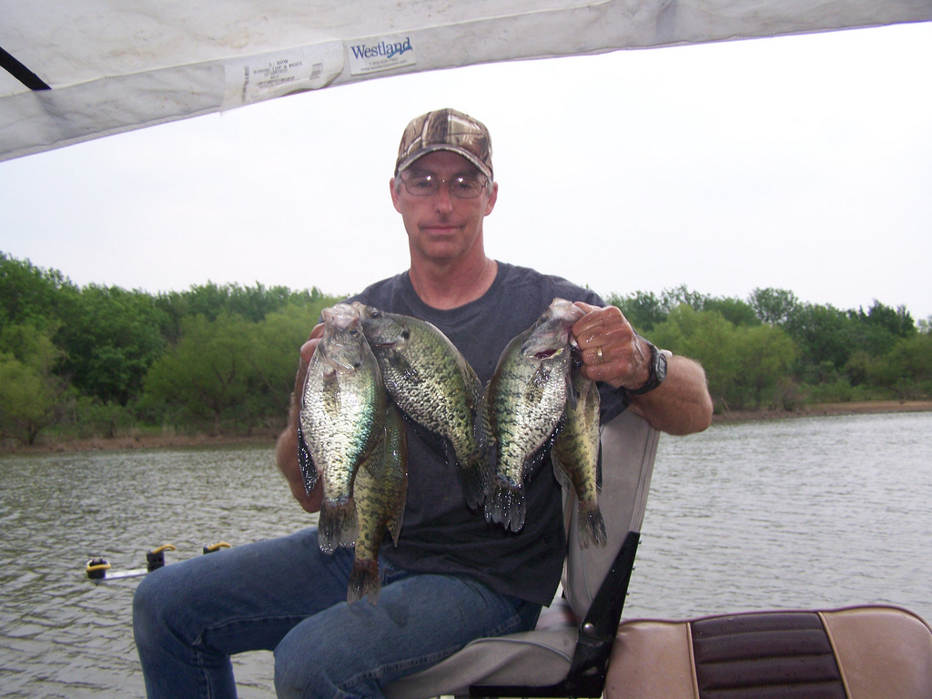 Crappie spawn in Oklahoma.