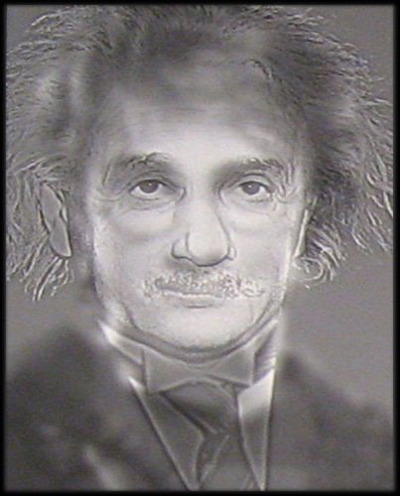 if you look at this picture you first see albert einstein. but if you squint your eyes you start to see harry potter!